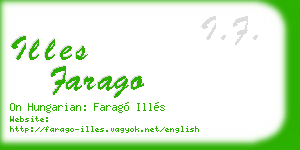 illes farago business card